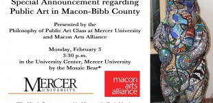 Mercer students partner with Macon Arts Alliance to create online database of public art in Macon-Bibb County